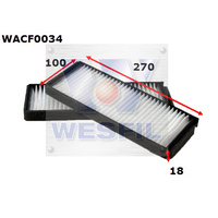 WESFIL CABIN FILTER - WACF0034