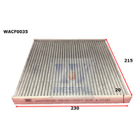 WESFIL CABIN FILTER - WACF0035