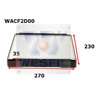 WESFIL CABIN FILTER - WACF2D00