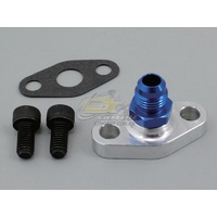 Oil Feed Fitting T3/T4 38mm Bolt Span -6AN