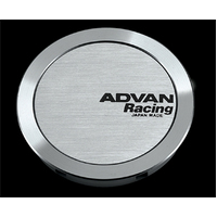 Advan Racing Center Cap 73mm 73mm Full Flat Silver