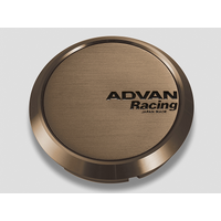 Advan Racing Center Cap 73mm 73mm Flat Amber Bronze Metallic with Black letters