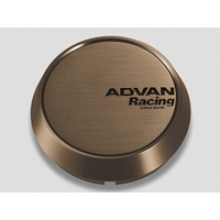 Advan Racing Center Cap 73mm 73mm Middle Amber Bronze Metallic with Black letters