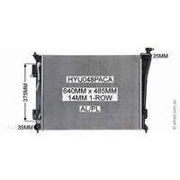 Adrad Radiator - HYU048PACA