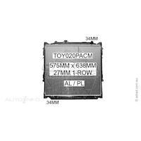 Adrad Radiator - TOY020PACM