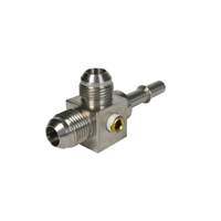 AEROMOTIVE 3/8? Male Quick Connect to (2) ORB-08 Male Flare T(15116)