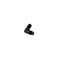 AEROMOTIVE 1/4?-MNPT to AN-06 Elbow Fitting, 90 Degrees, Black(15666)