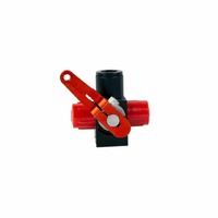 AEROMOTIVE Valve, Shut Off, Three Way, Dash Mount, AN-06(44606)