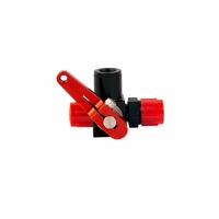 AEROMOTIVE Valve, Shut Off, Three Way, Bulkhead, AN-06(44607)