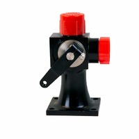 AEROMOTIVE Valve, Shut Off, Three Way, Tall Mount, AN-08(44612)