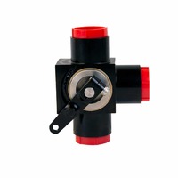 AEROMOTIVE Valve, Shut Off, Three Way, AN-10(44613)