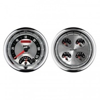 5" QUAD GAUGE,8K RPM/120 MPH/100 PSI/100-250F/8-18V/240-33 ?,AMERICAN MUSCLE # 1205