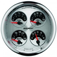 AUTOMETER GAUGE 5" QUAD GAUGE,100 PSI/100-250F/8-18V/240-33 ?,AMERICAN MUSCLE # 1212