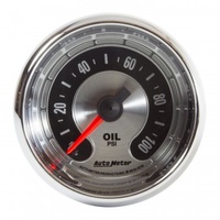 AUTOMETER GAUGE 2-1/16" OIL PRESSURE,0-100 PSI,MECHANICAL,AMERICAN MUSCLE # 1219