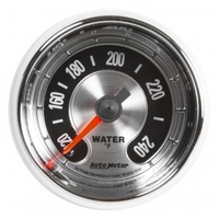 AUTOMETER GAUGE 2-1/16" WATER TEMP,100-240F,6 FT.,MECHANICAL,AMERICAN MUSCLE # 1232