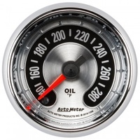 AUTOMETER GAUGE 2-1/16" OIL TEMPERATURE,140-280F,STEPPER MOTOR,AMERICAN MUSCLE # 1256