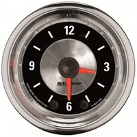 AUTOMETER GAUGE 2-1/16" CLOCK,12 HOUR,AMERICAN MUSCLE # 1284