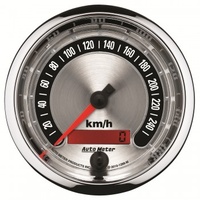 AUTOMETER GAUGE 3-3/8" SPEEDOMETER,0-260 KM/H,AMERICAN MUSCLE # 1288-M
