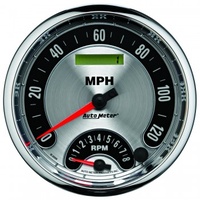 5" TACHOMETER/SPEEDOMETER COMBO,8K RPM/120 MPH,ELECTRIC,AMERICAN MUSCLE # 1295