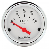 AUTOMETER GAUGE 2-1/16" FUEL LEVEL,0-90 ?,AIR-CORE,GM,ARCTIC WHITE # 1315