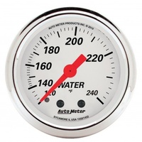 AUTOMETER GAUGE 2-1/16" WATER TEMPERATURE,120-240F,6 FT.,MECHANICAL,ARCTIC WHITE # 1332