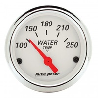 AUTOMETER GAUGE 2-1/16" WATER TEMPERATURE,100-250F,AIR-CORE,ARCTIC WHITE # 1337