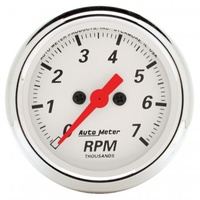AUTOMETER GAUGE 2-1/16" IN-DASH TACHOMETER,0-7,000 RPM,ARCTIC WHITE # 1397