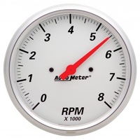 AUTOMETER GAUGE 5" IN-DASH TACHOMETER,0-8,000 RPM,ARCTIC WHITE # 1399