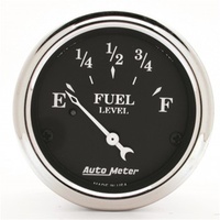 AUTOMETER GAUGE 2-1/16" FUEL LEVEL,0-90 ?,AIR-CORE,OLD TYME BLACK # 1715