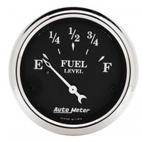 AUTOMETER GAUGE 2-1/16" FUEL LEVEL,240-33 ?,AIR-CORE,OLD TYME BLACK # 1717