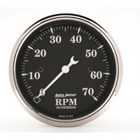 AUTOMETER GAUGE 3-1/8" IN-DASH TACHOMETER,0-7,000 RPM,OLD TYME BLACK # 1798