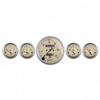 AUTOMETER 5 PC GAUGE KIT,3-1/8" & 2-1/16",MECHANICAL SPEEDOMETER,ANTIQUE BEIGE # 1808
