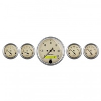 AUTOMETER 5 PC GAUGE KIT,3-1/8" & 2-1/16",ELECTRIC SPEEDOMETER,ANTIQUE BEIGE # 1809