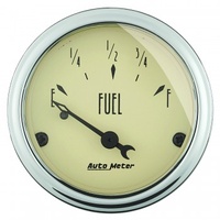 AUTOMETER GAUGE 2-1/16" FUEL LEVEL,0-90 ?,AIR-CORE,ANTIQUE BEIGE # 1815