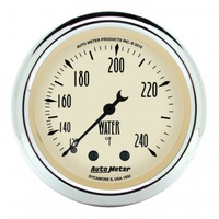 AUTOMETER GAUGE 2-1/16" WATER TEMP,120-240F,6 FT.,MECHANICAL,ANTIQUE BEIGE # 1832