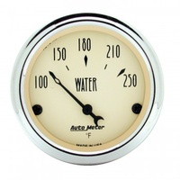 AUTOMETER GAUGE 2-1/16" WATER TEMPERATURE,100-250F,AIR-CORE,ANTIQUE BEIGE # 1837