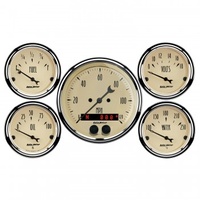 AUTOMETER GAUGE 5 PC. GAUGE KIT,3-3/8" & 2-1/16",GPS SPEEDOMETER,ANTIQUE BEIGE # 1850