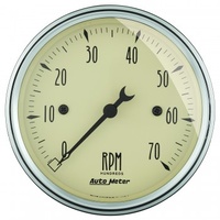 AUTOMETER GAUGE 3-1/8" IN-DASH TACHOMETER,0-7,000 RPM,ANTIQUE BEIGE # 1898