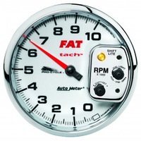 AUTOMETER GAUGE 5" TACHOMETER,0-10,000 RPM,WHITE,PRO-CYCLE # 19265