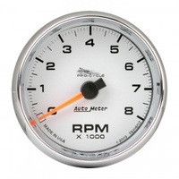 AUTOMETER GAUGE 2-5/8" TACHOMETER,0-8,000 RPM,WHITE,BLUE LED,PRO-CYCLE # 19307
