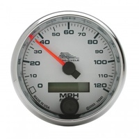 AUTOMETER GAUGE 2-5/8" SPEEDOMETER,0-120 MPH,ELECTRIC,WHITE,PRO-CYCLE # 19341
