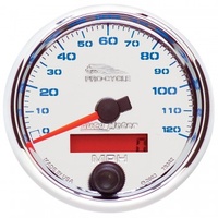 AUTOMETER GAUGE 2-5/8" SPEEDOMETER,0-120 MPH,ELECTRIC,CHROME,PRO-CYCLE # 19342