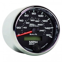 AUTOMETER GAUGE 2-5/8" SPEEDOMETER,0-160 MPH,ELECTRIC,0-260 KM/H,BLACK,PRO-CYCLE # 19344
