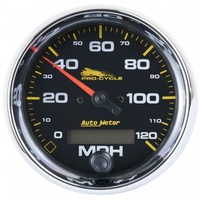 AUTOMETER GAUGE 3-3/4" SPEEDOMETER,0-120 MPH,ELECTRIC,BLACK,PRO-CYCLE # 19350