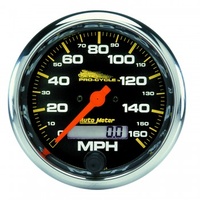AUTOMETER GAUGE 3-3/4" SPEEDOMETER,0-160 MPH,ELECTRIC,BLACK,PRO-CYCLE # 19354