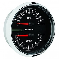 AUTOMETER GAUGE 5" DIRECT FIT TACHOMETER/SPEEDOMETER COMBO,8K RPM/120 MPH,ELECTRIC,BLACK,PRO-CYCLE # 19466