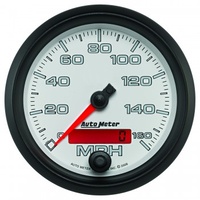 AUTOMETER GAUGE 3-3/8" SPEEDOMETER,0-160 MPH,ELECTRIC,WHITE,PRO-CYCLE # 19589