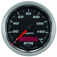 AUTOMETER GAUGE 3-3/8" SPEEDOMETER,0-160 MPH,ELECTRIC,BLACK/BRIGHT ANODIZED,PRO-CYCLE # 19689