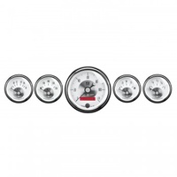 AUTOMETER GAUGE 5 PC. GAUGE KIT,3-3/8" & 2-1/16",ELECTRIC SPEEDO W/ LCD ODO,PRESTIGE PEARL # 2006