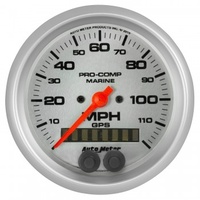 AUTOMETER GAUGE 3-3/8" GPS SPEEDOMETER,0-120 MPH,MARINE SILVER # 200637-33